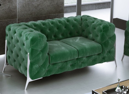 Chesterfield Couch 2 Seater Upholstery Seat Fabric Textile Couches Leather Sofas Sofa